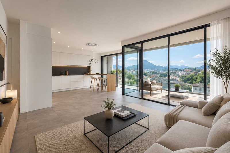 Rent to Buy a Massagno – Moderno 3.5 Locali con Terrazza (13)
