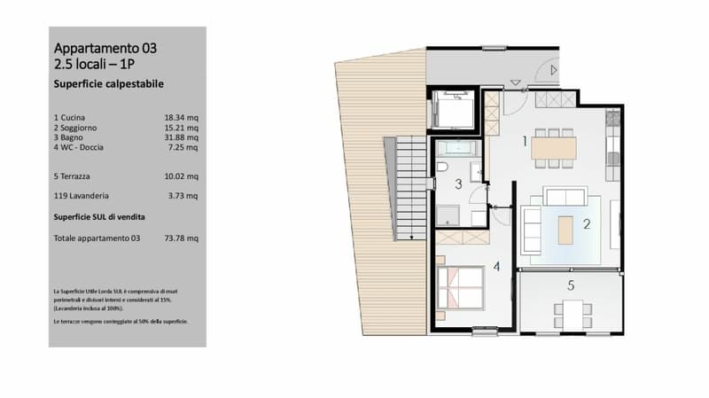 APPARTAMENTI 2.5 LOCALI IN CENTRO (7)