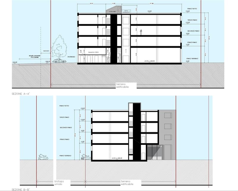 First floor apartment with multiple rooms, including living room, bedrooms, kitchen, bathrooms, and balconies