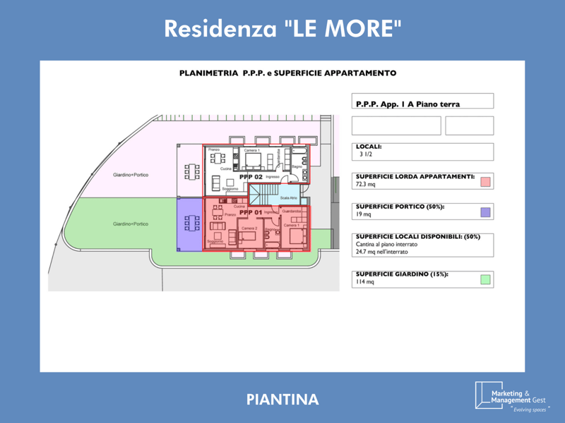 3 LOC. LUMINOSO, RECENTE, DI PREGIO CON AMPIO GIARDINO (20)