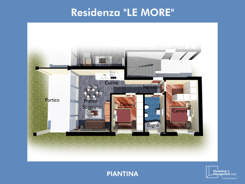 3 LOC. LUMINOSO, RECENTE, DI PREGIO CON AMPIO GIARDINO (22)
