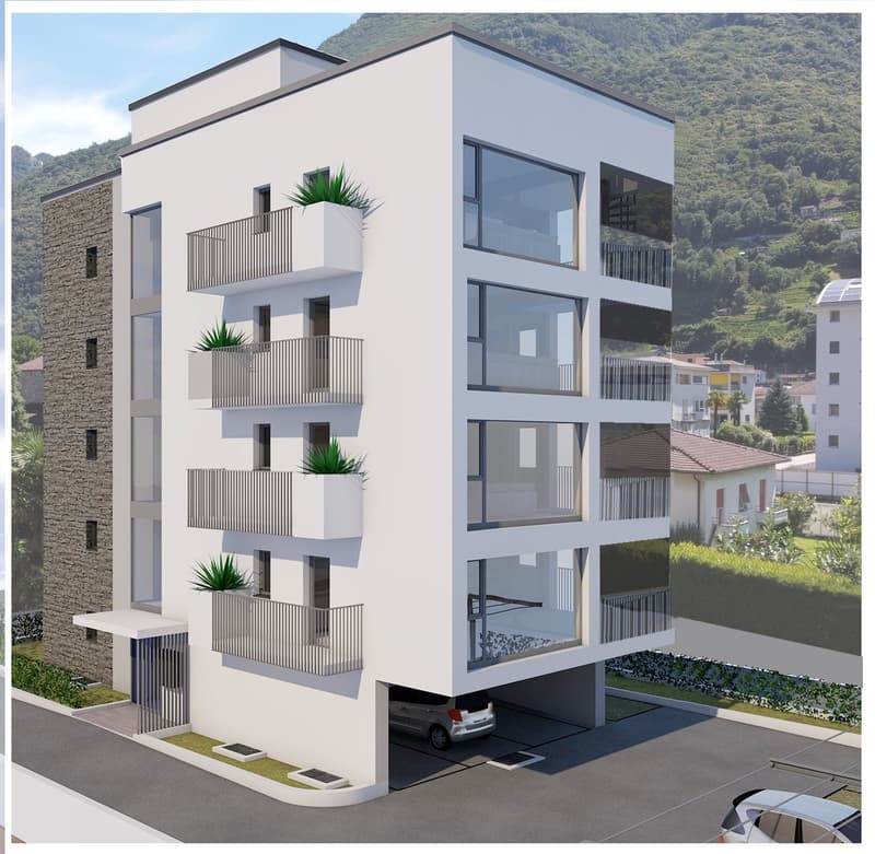 DIRETTAMENTE DAL PROMOTORE - Bellinzona - attico 4,5 locali con roof-top (1)