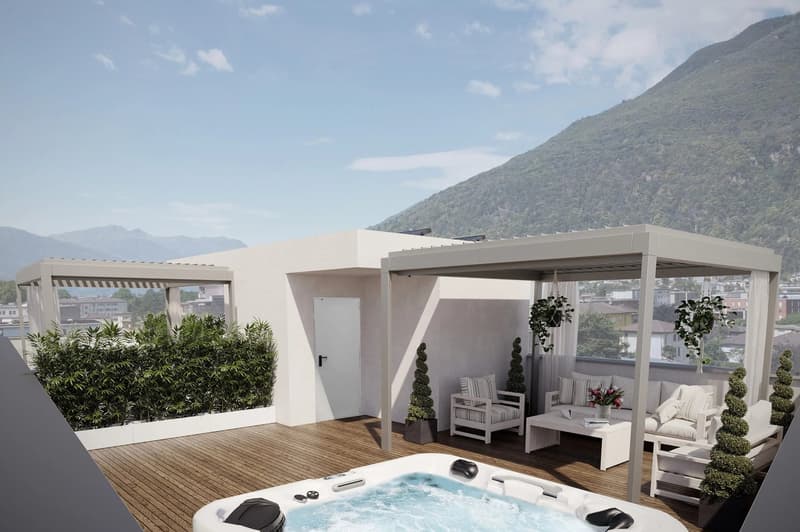 DIRETTAMENTE DAL PROMOTORE - Bellinzona - generoso 4,5 locali in Via Varrone 15 (4)