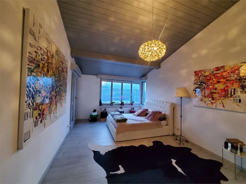 Villa vista lago con giardino e piscina (11)