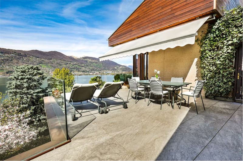 VILLA CON GIARDINO E VISTA LAGO A MONTAGNOLA (3)
