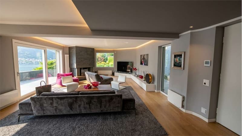 Villa moderna con vista lago a Vico Morcote (4)