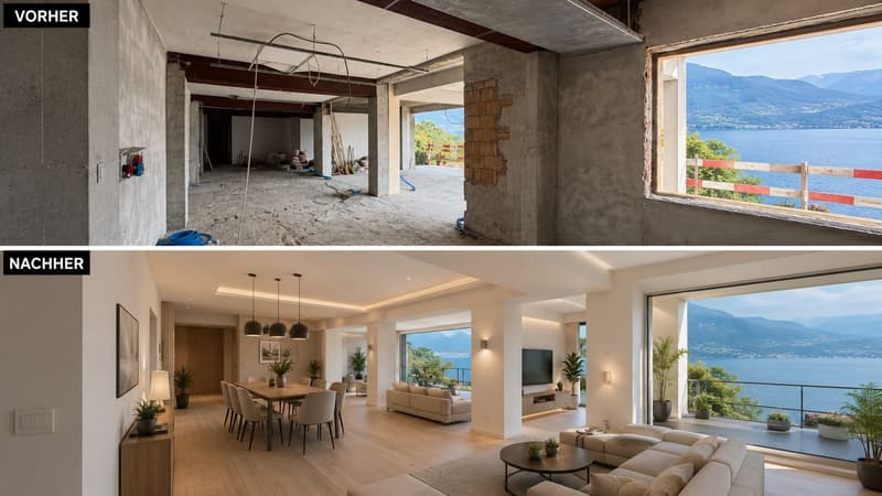 Traumwohnung mit Seesicht und privatem Strand in Ranzo (4)
