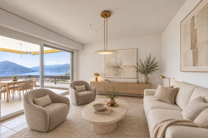 Grosszügige 4.5-Zimmerwohnung mit Panoramaseesicht in Locarno Monti (4)