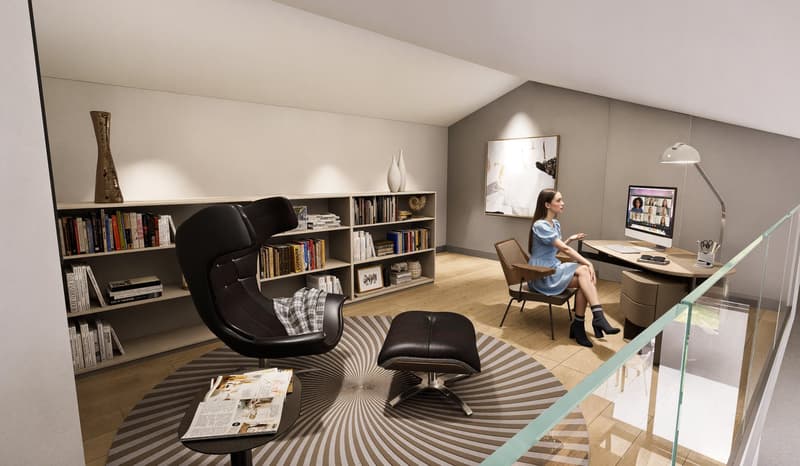 MERAVIGLIOSO DUPLEX DI 4.5 LOCALI CON GIARDINO PRIVATO A BOSCO LUGANESE PPP5 (9)
