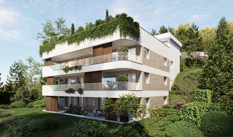 ESCLUSIVO 3.5 LOCALI CON VISTA LAGO GIARDINO E FINITURE DI PREGIO A CAPOLAGO (4)