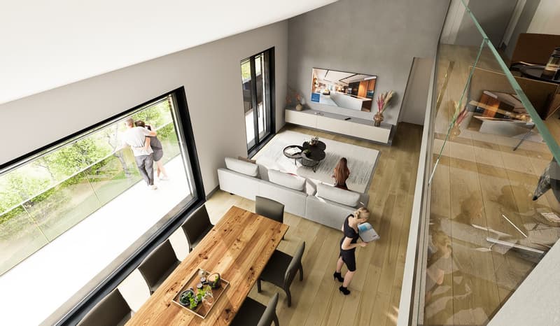 MERAVIGLIOSO DUPLEX DI 4.5 LOCALI CON GIARDINO PRIVATO A BOSCO LUGANESE PPP5 (8)