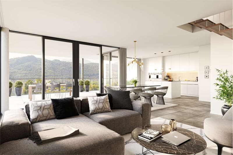 Residenza Cà Cailà case moderne con vista aperta