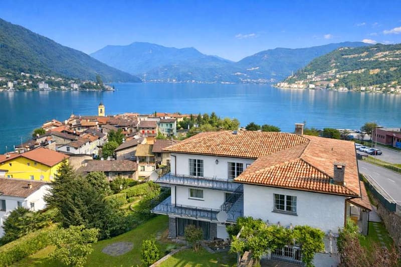Villa panoramica sul Lago Ceresio con grande giardino (3)