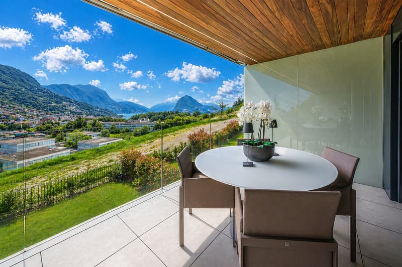 Moderno appartamento con ampia terrazza Vista Lago (8)