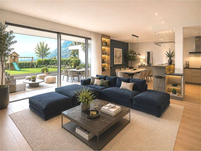 Elegante appartamento con grande terrazzo e giardino privato (1)