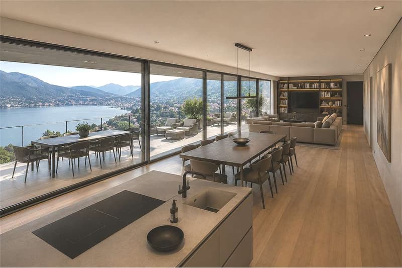 Attico panoramico con ampia terrazza e vista lago (1)