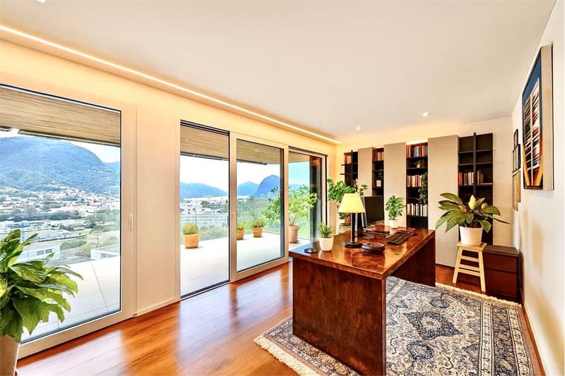 Attico panoramico con ampia terrazza e vista lago (12)