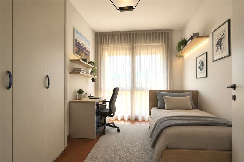 Luminoso 3.5 locali con terrazzo in residenza signorile (9)