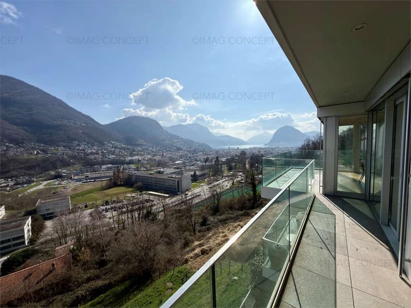 Appartamento 3.5 locali vista lago e città (2)