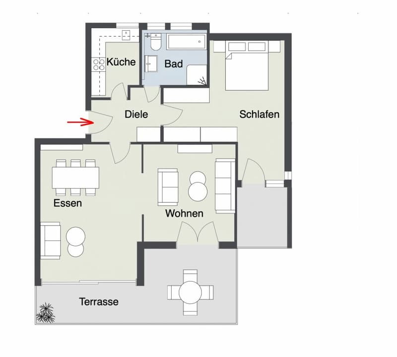 Charme di un appartamento di 3,5 locali con vista parziale sul lago e piscina coperta comune (7)
