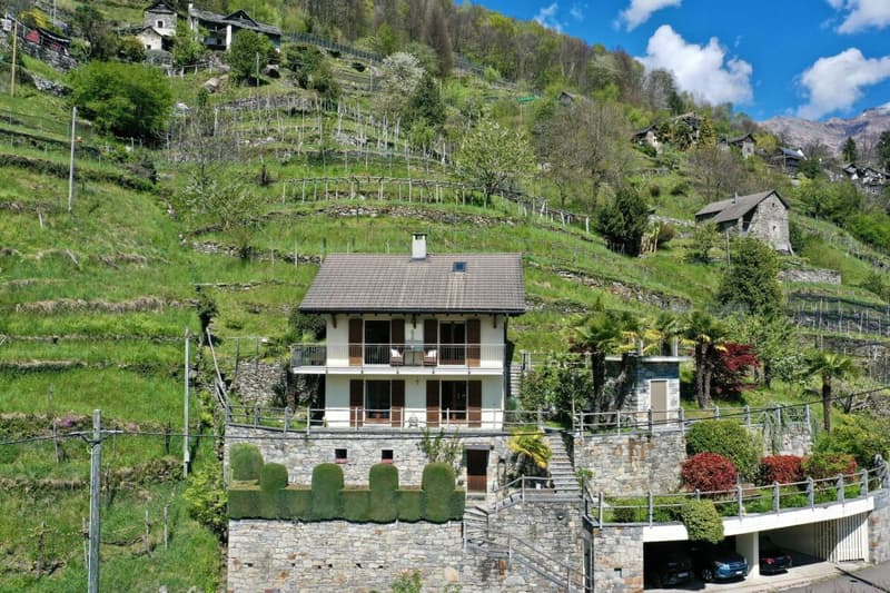 Schönes Einfamilienhaus in herrlicher Sonnenlage mit grossem Garten, eigenem Weinberg und Lift (42)