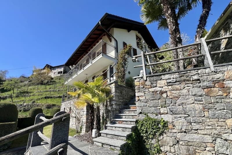 Schönes Einfamilienhaus in herrlicher Sonnenlage mit grossem Garten, eigenem Weinberg und Lift (2)