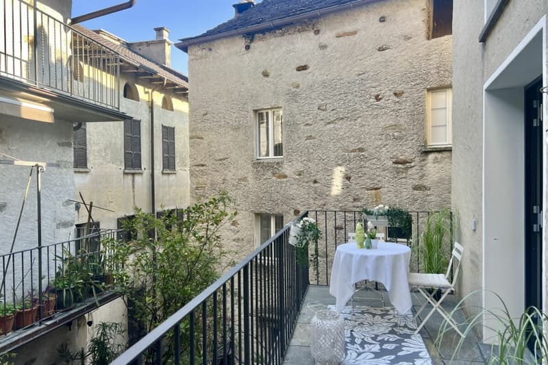Charmante Ferienwohnung im Herzen von Ronco s. Ascona mit Balkon (2)