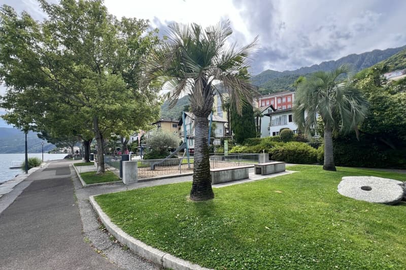 Elegante Ferienwohnung mit grosser Terrasse, Gemeinschaftspool und direktem Seezugang (33)