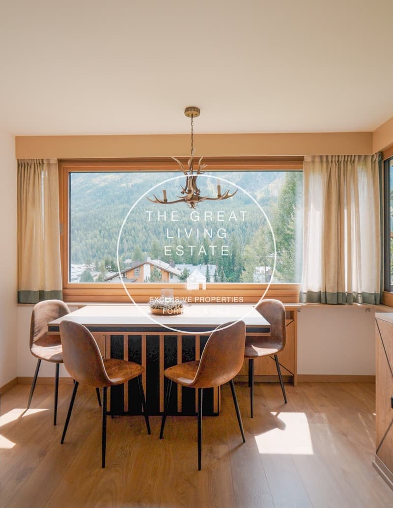 Elegante appartamento arredato di 2,5 locali a St. Moritz con vista panoramica (3)
