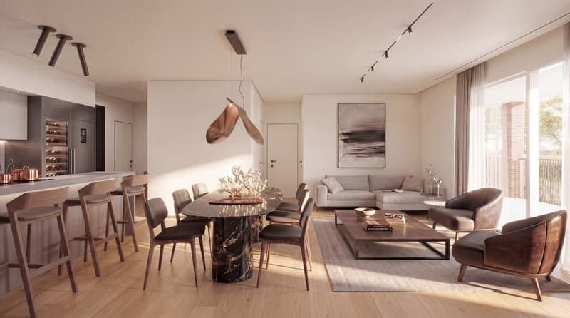 Prestigioso appartamento VISTA CITTÀ E LAGO con ampio terrazzo e giardino privato (4)