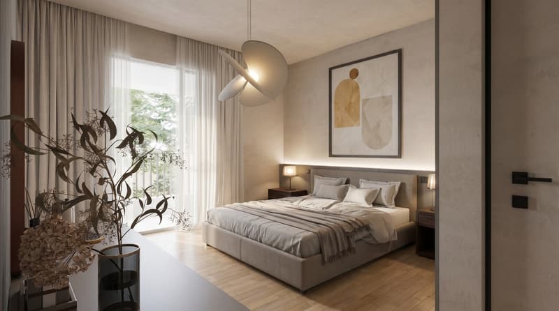 Prestigioso appartamento VISTA CITTÀ E LAGO con ampio terrazzo e giardino privato (3)