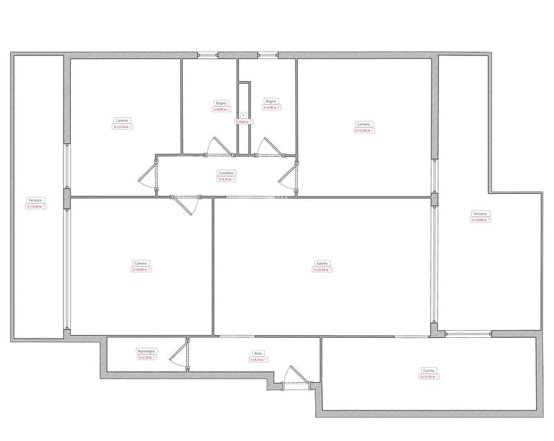 4.5 Locali Ristrutturato con Ampio Giardino Privato a Cureglia (12)