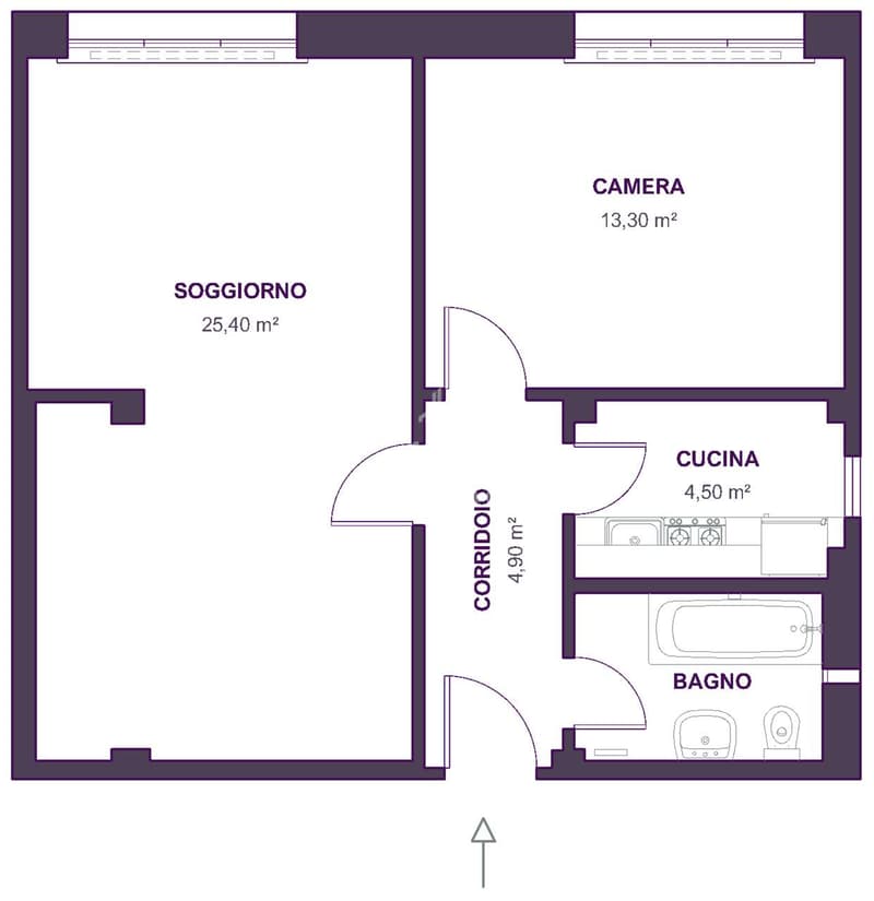 Pazzallo - 2.5 locali con cucina separata e balcone (7)