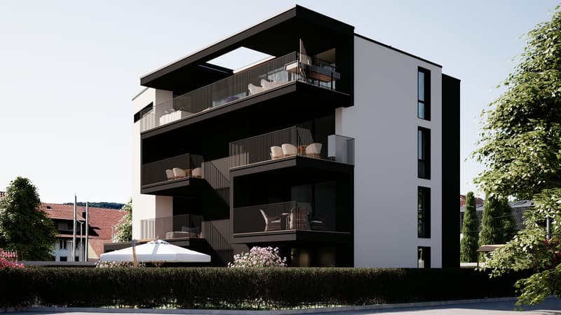 Nuovo progetto in centro di SORENGO, appartamento con giardino e piscina privata (1)
