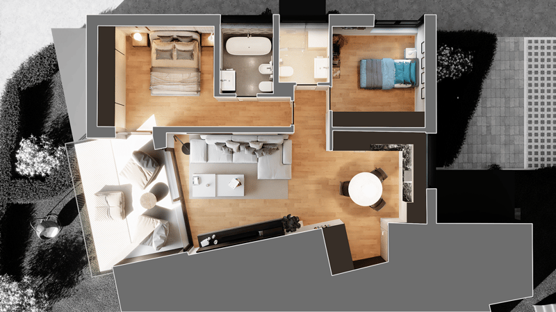 Nuovo moderno appartamento a Sorengo con terrazza (2)