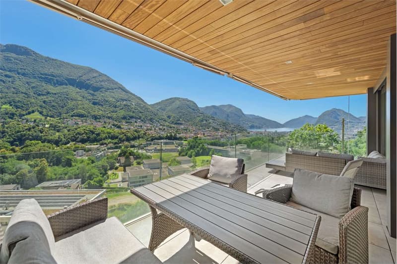 Appartamento 3.5 Locali ad angolo con vista Lago e giardino (2)