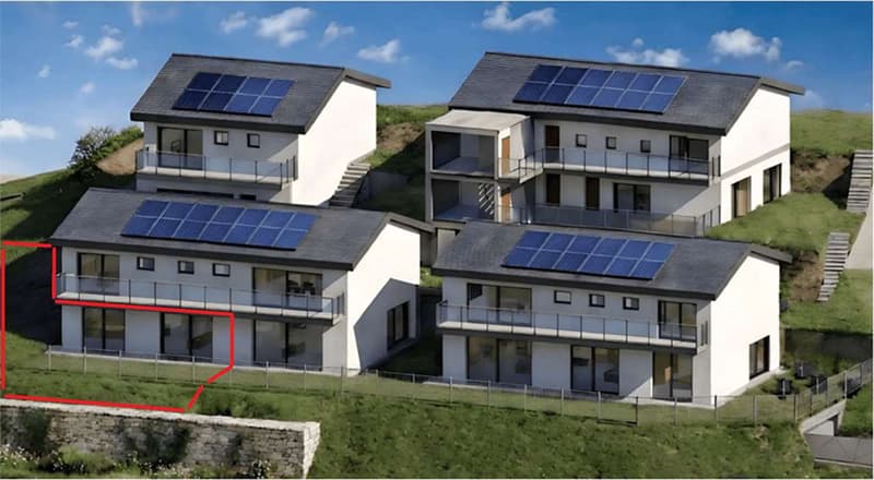 Elegante 3.5 locali con giardino privato e vista aperta sulla valle (2)