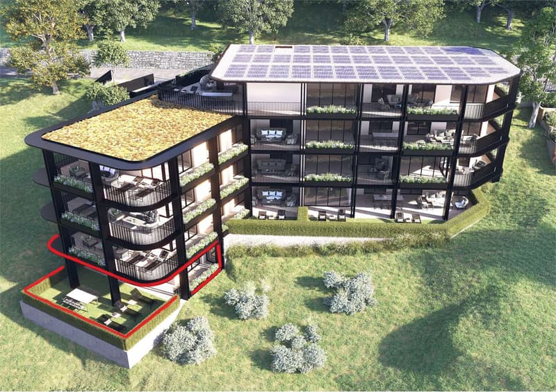 PPP 1 - Pregassona - Esclusivo 3.5 locali con grande terrazza e giardi (1)