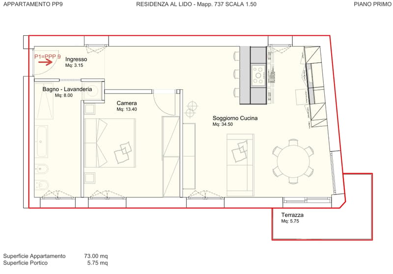 Moderno appartamento 2.5 locali ad Agno con vista panoramica (8)