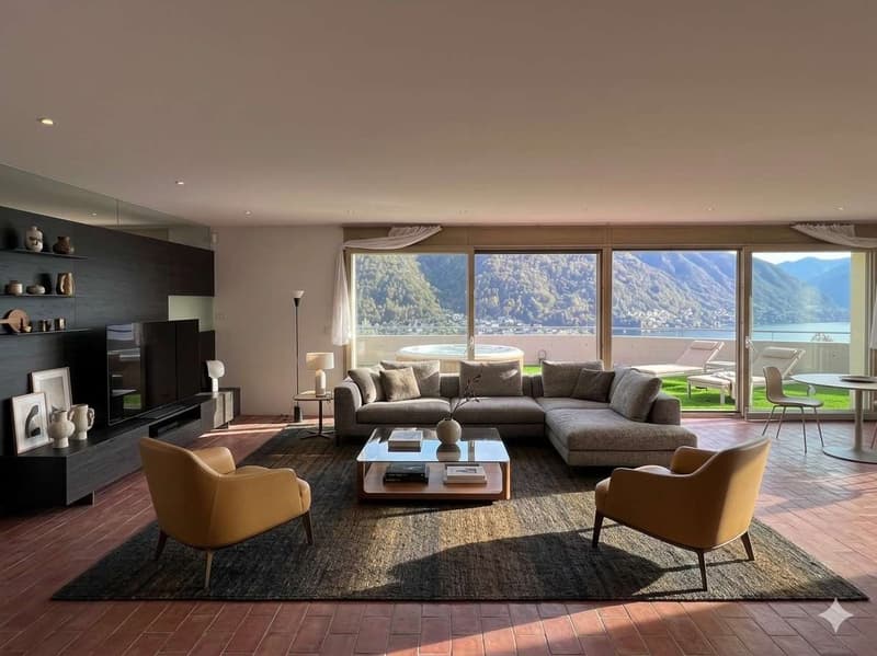 Luminosa e ampia Villa di testa con vista lago e giardino - Rent to bu (4)