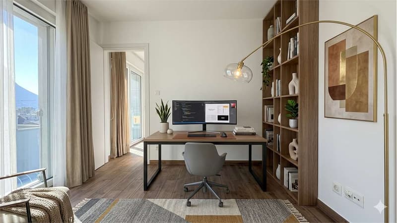 Ampio Attico 4,5 locali con terrazzo vista lago (9)