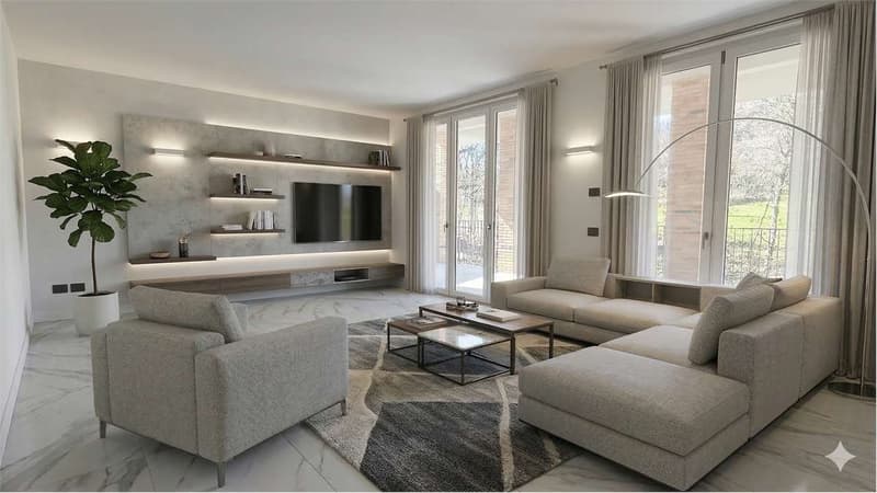 Bizzarone - Residenza Panorama: Trilocale con terrazzo, piscina e vist (7)