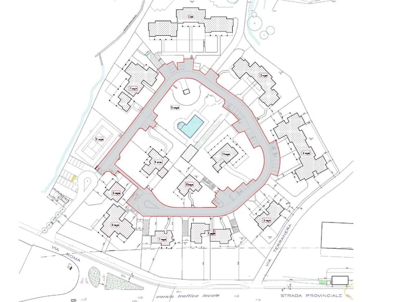 Nuova villa di testa libera su 3 lati con vista piscina - Residenza Pa (8)