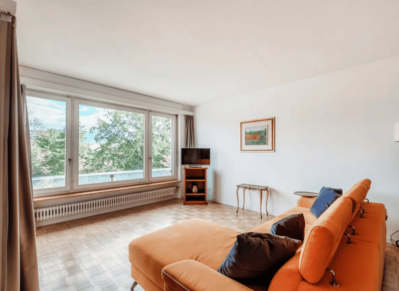 Bilocale arredato con balcone panoramico – Agra, Collina d’Oro (1)