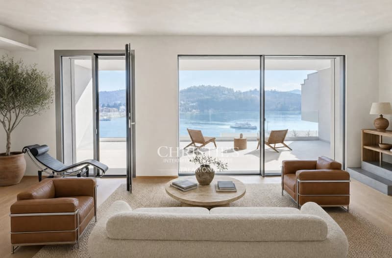 Dreizimmer-Penthouse mit herrlichem Seeblick in Laveno-Mombello (1)