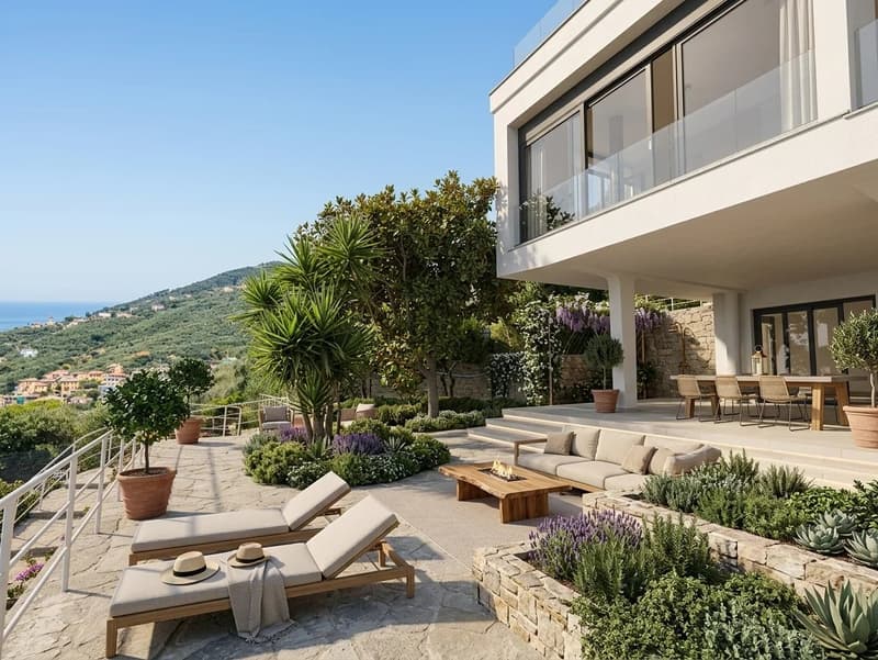 Sori ? Exklusive moderne minimalistische Villa mit Park und Meerblick (7)