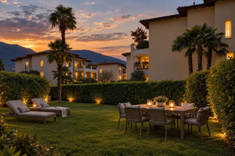 Giardino al Tramonto/Garten bei Sonnenuntergang
