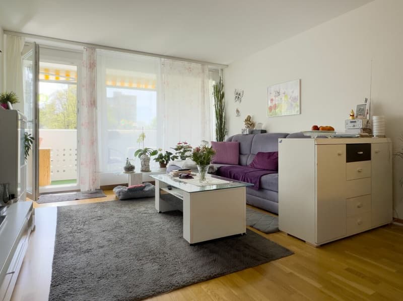 Gemütliche 3-Zimmer-Eigentumswohnung mit Balkon, Keller und Einstellhallenplatz (1)