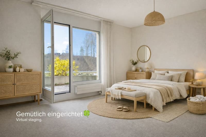 Grosszügiges und bequemes Wohnen auf einer Ebene an sonniger und unverbaubarer Aussichtslage (9)