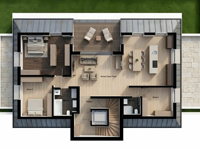 DIE KRÖNUNG DES HAUSES NIMMT FORM AN - DACHWOHNUNG IM BAU (14)